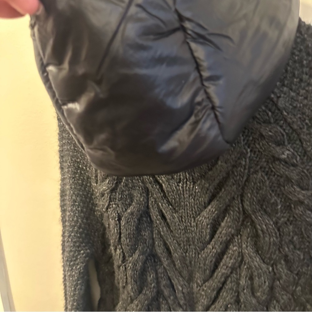 Anatomie Nina Black Knit & Puffer Hooded Jacket XS Utilitycore Quiet Luxury - Picture 5 of 9